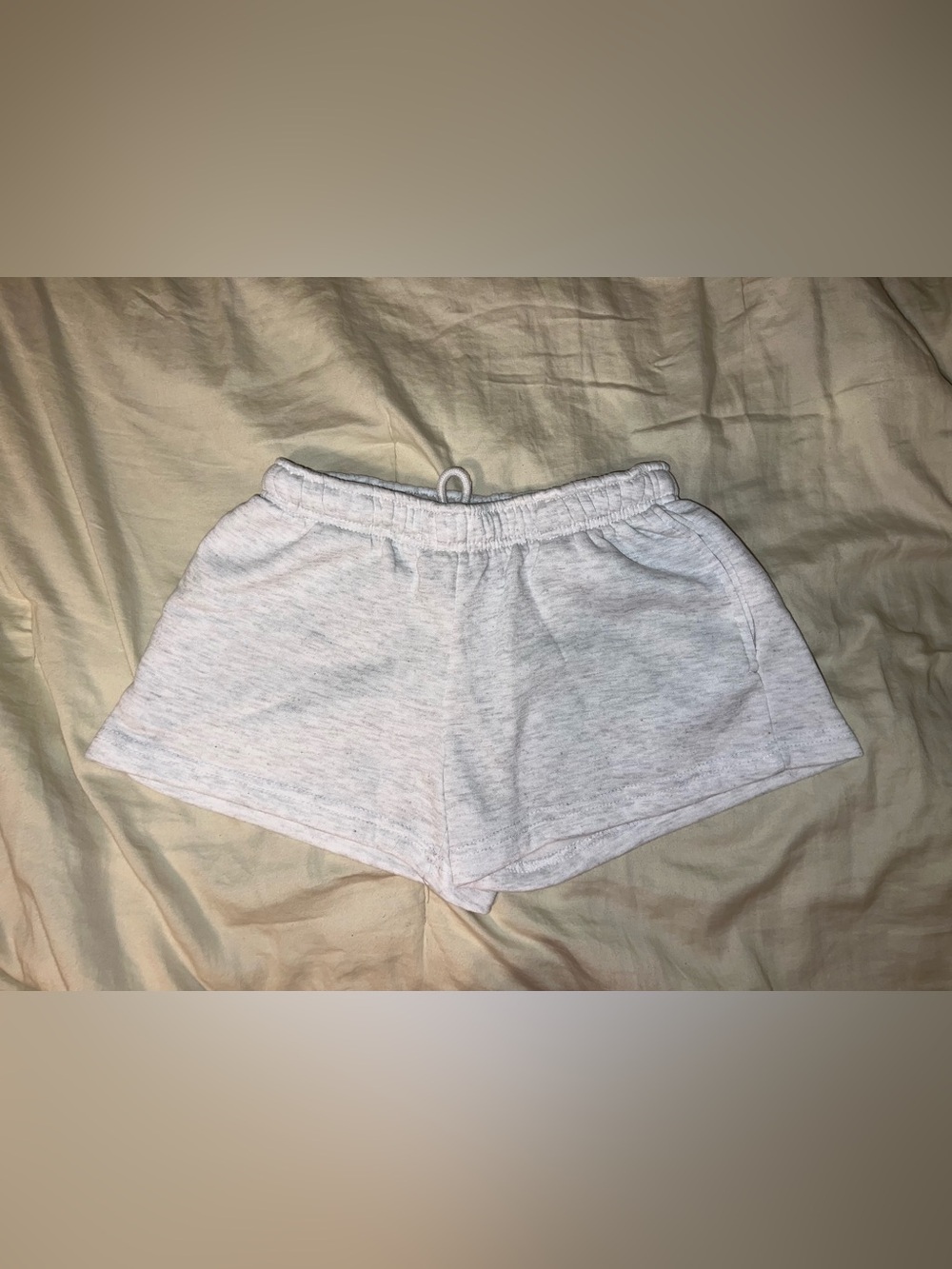 Women’s Athletic Drawstring Shorts - Light Heather Gray